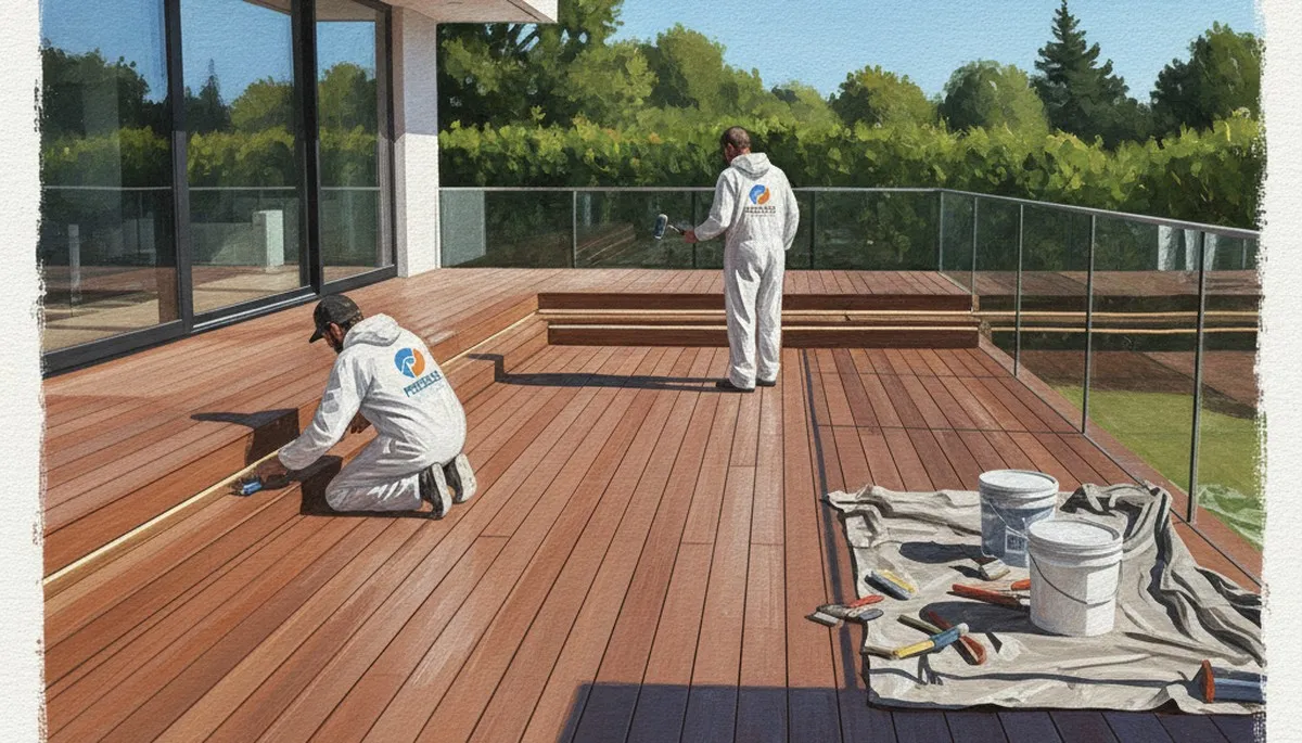 Deck painting in San Antonio, TX for durable, weather-resistant outdoor wood protection