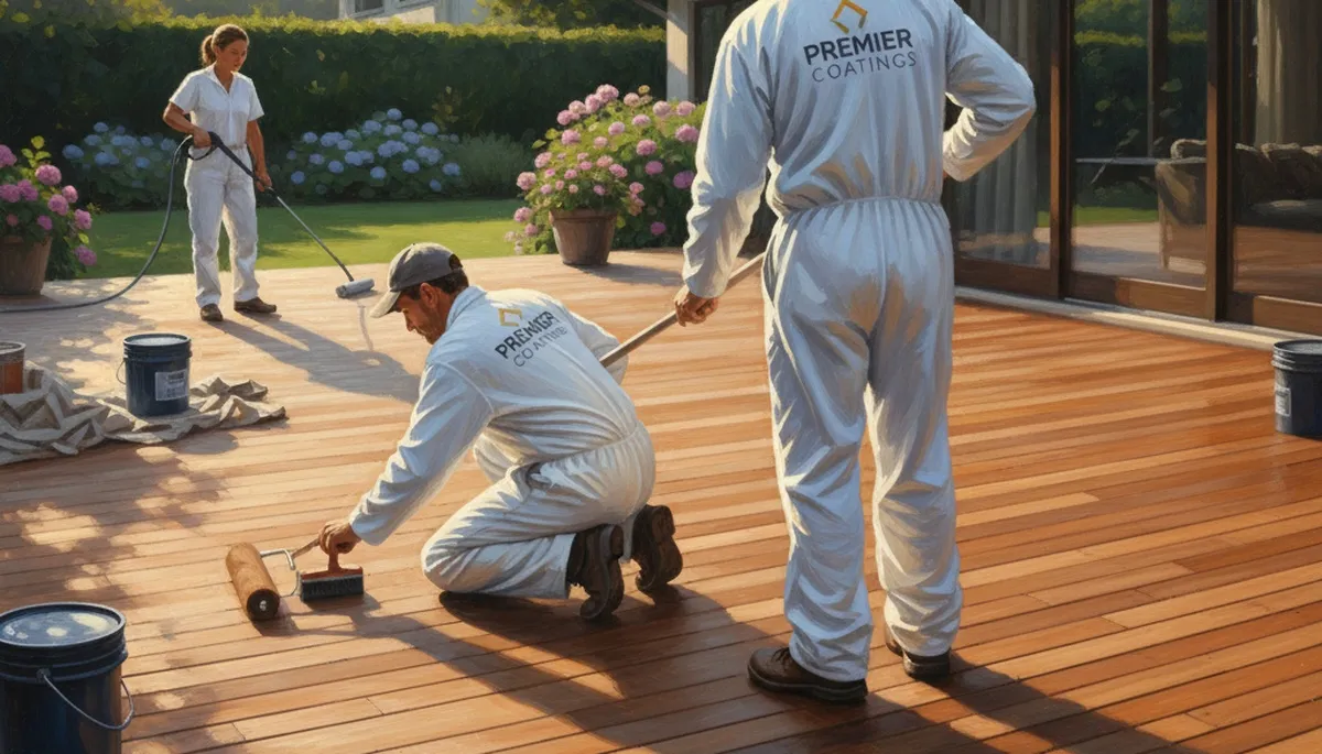 Deck staining in San Antonio, TX by San Antonio Paint Pros protecting wood from UV and weather