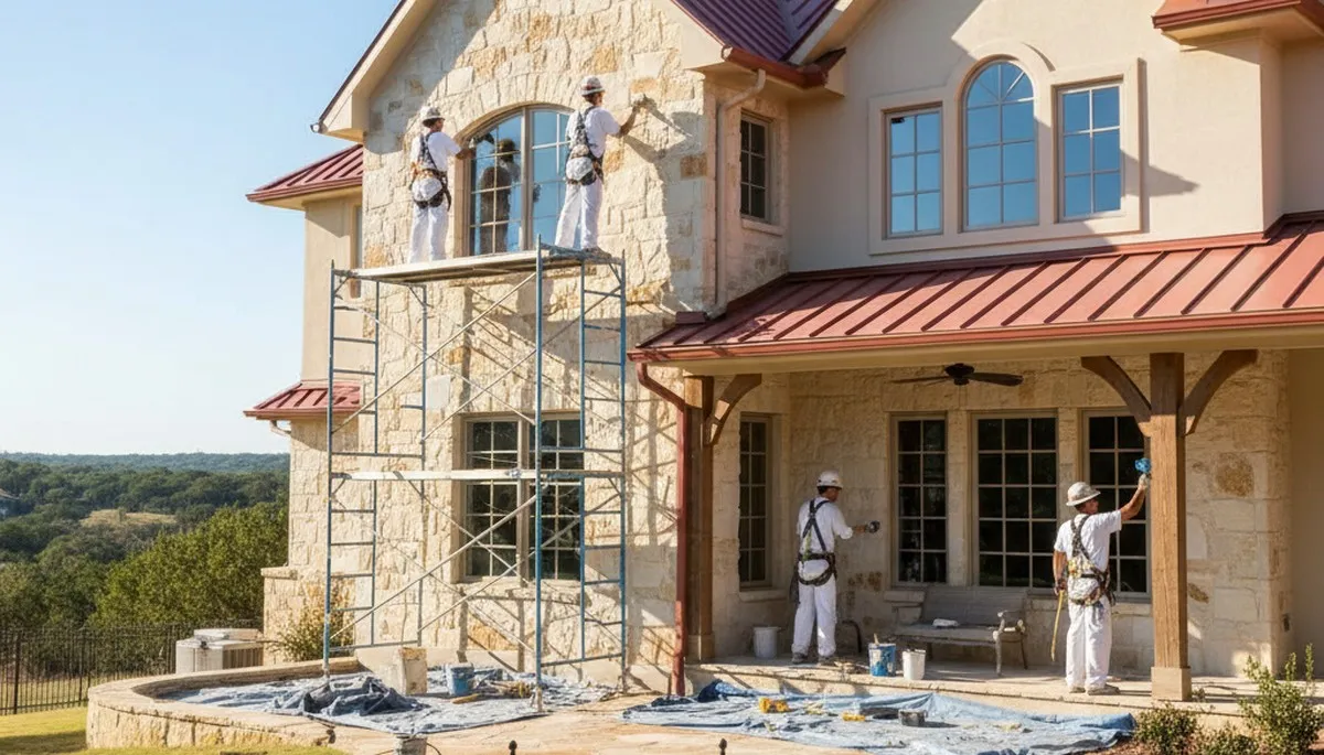 San Antonio, TX painting contractor team providing professional residential and commercial painting services