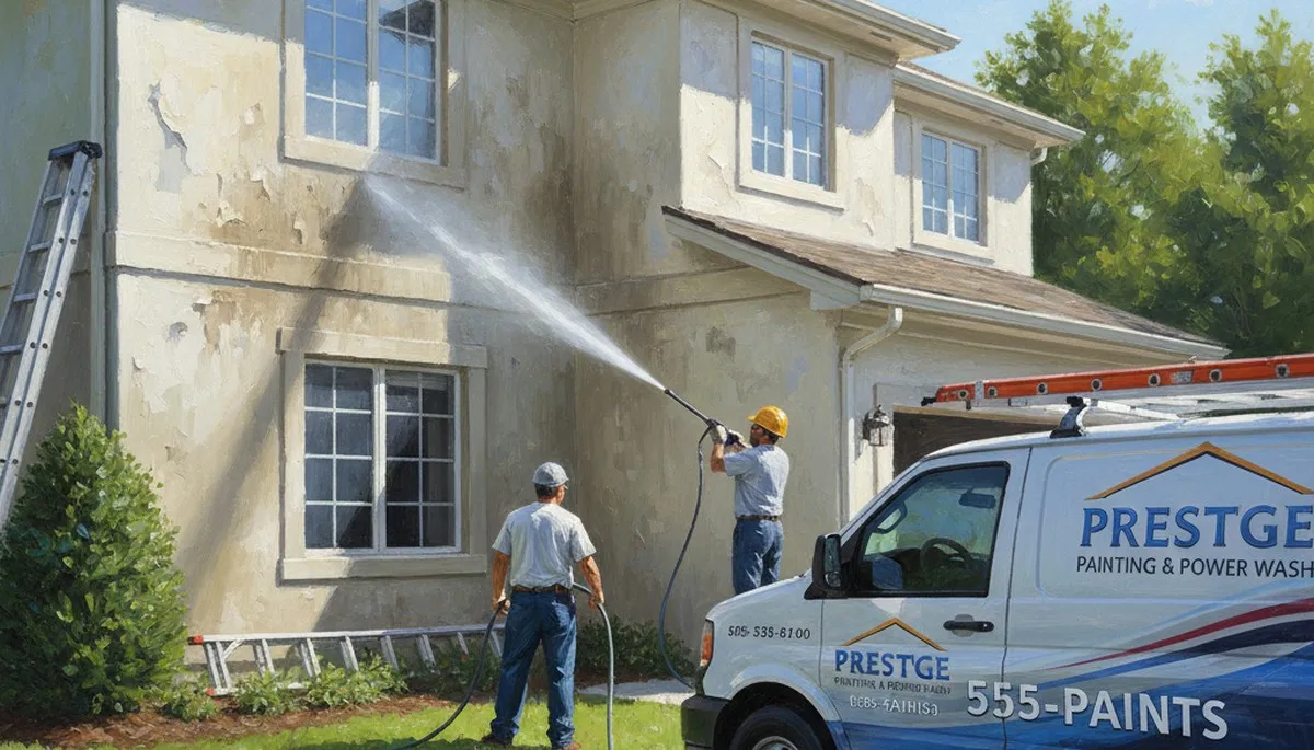 Pressure cleaning service in San Antonio, TX for homes and businesses with curb appeal restoration