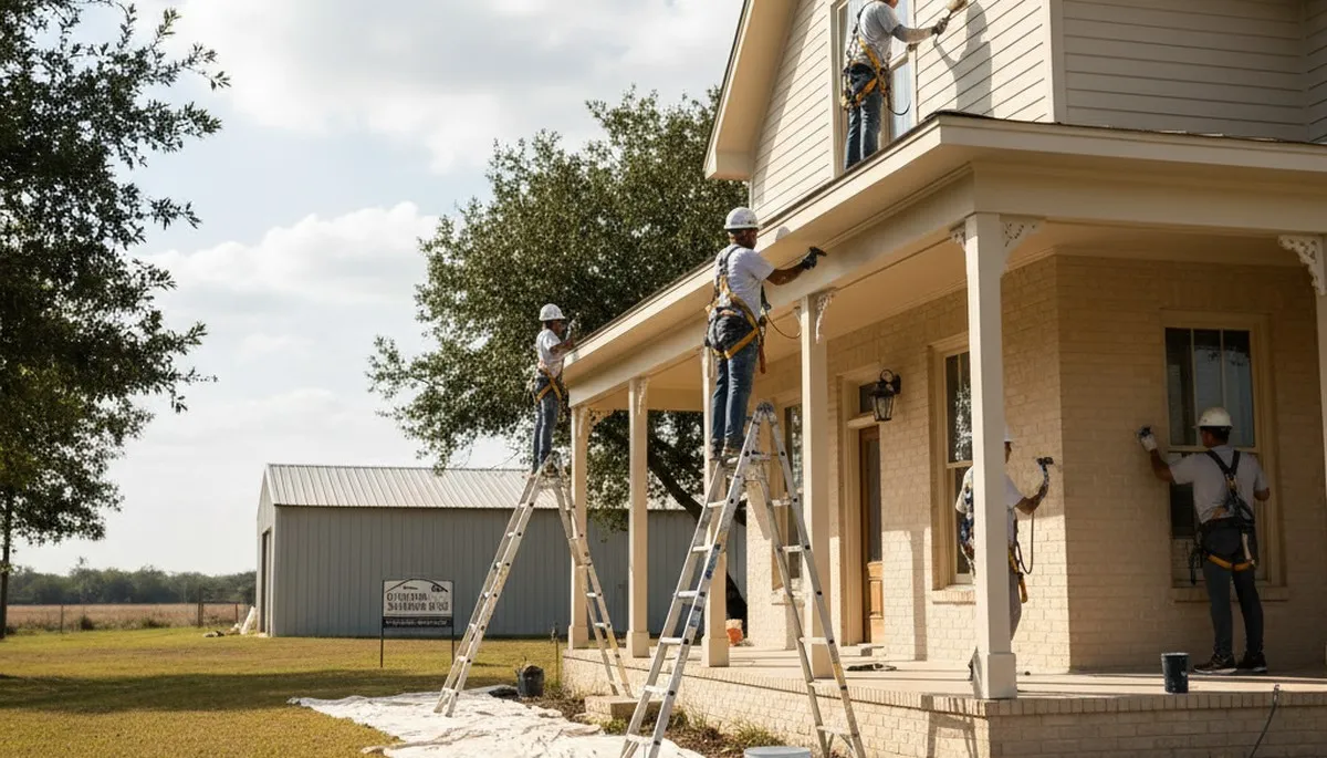 San Antonio, TX painting contractor team providing professional residential and commercial painting services