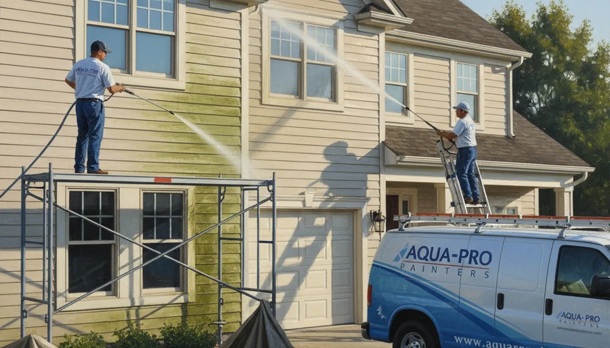 Vinyl siding pressure cleaning service in San Antonio, TX for mold, mildew, and grime removal