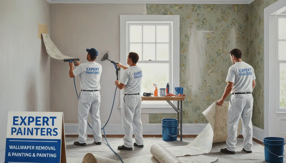 Professional wallpaper removal service in San Antonio, TX for smooth, ready-to-paint walls